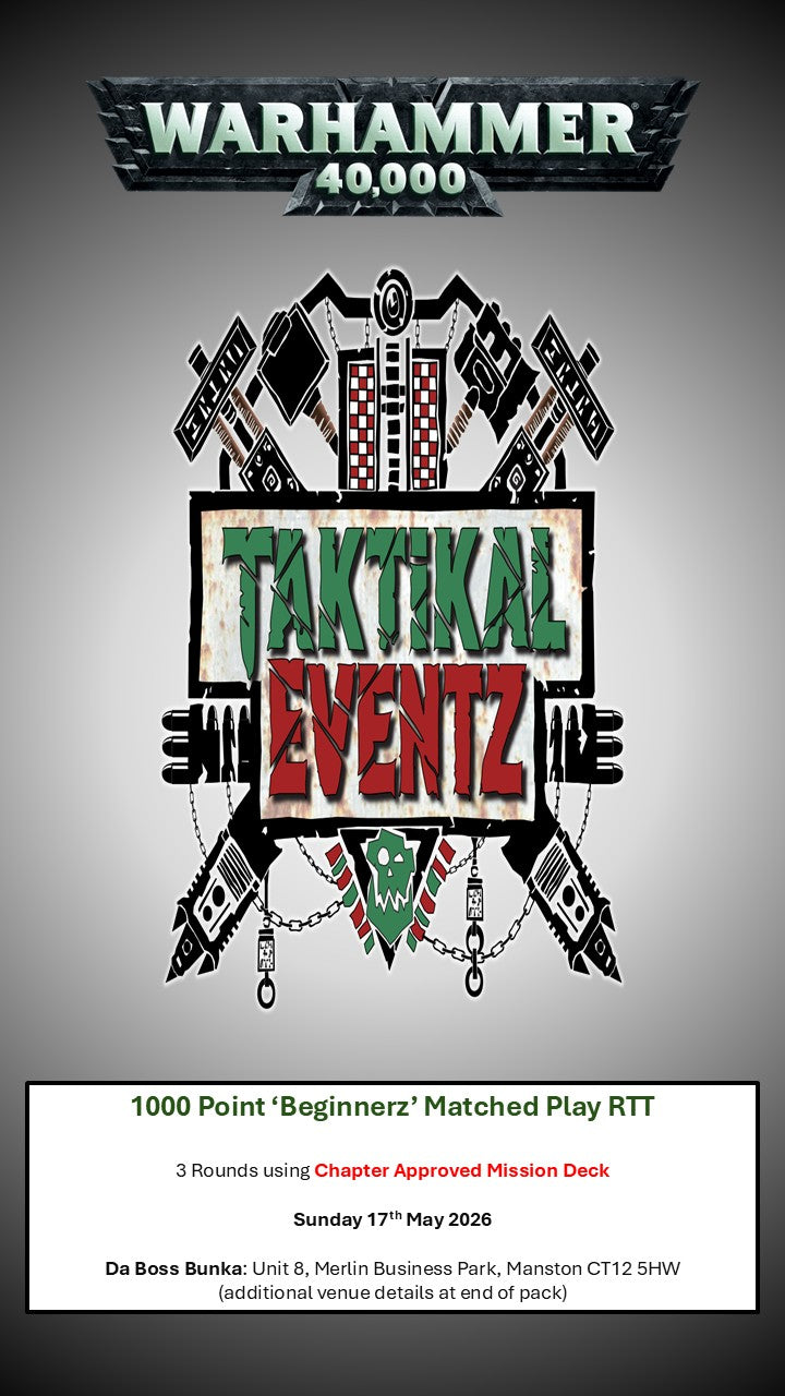 1000 Point ‘Beginnerz’ Matched Play RTT