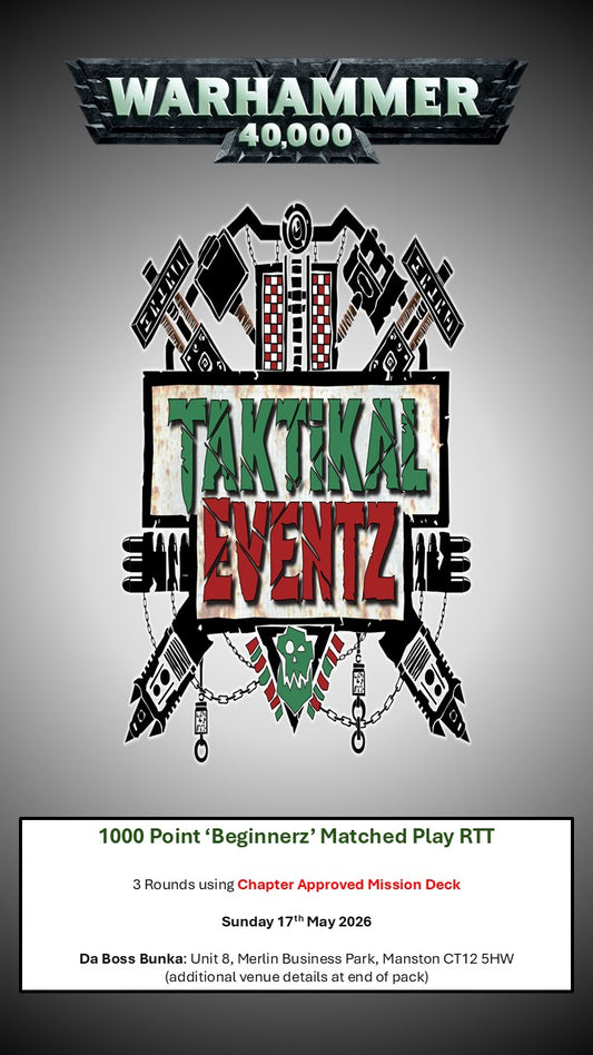 1000 Point ‘Beginnerz’ Matched Play RTT